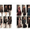 Models in stylish eveningwear from The SFP LookBook: Mercedes-Benz Fashion Week Fall 2013 Collections by Schiffer Publishing, Ltd. are displayed in a magazine spread, highlighting the season’s top runway trends.