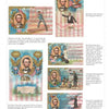 A page from America's Patriotic Holidays by Schiffer Publishing, Ltd. features six vibrant illustrations of Abraham Lincoln, each with flags and patriotic scenes, and captions highlighting his presidency and lasting legacy.