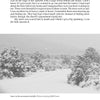 A page from "Eerie Encounters in Everyday Life" (Schiffer Publishing, Ltd.) with a childhood memory and a black-and-white photo of snow-covered foothills and trees. Caption: Snow in the mountain foothills. Courtesy of Bob Friese.
