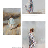 A collage inspired by contemporary art and pop surrealism, featuring paintings of a child walking, from "100 Southern Artists" by Schiffer Publishing, Ltd.