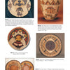 A page from the Schiffer Publishing, Ltd. catalog showcases five "American Indian Baskets" with intricate geometric patterns in natural colors, each described and numbered—an ideal vintage Native American basketry addition. The background is off-white.