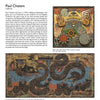 A page from Newbrow by Schiffer Publishing, Ltd. features two vivid Paul Chatem paintings in pop surrealism—one with gears and fish, the other showing a coiled serpent embellished with gears and eyes.