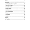 The table of contents in Skeleton Keys (Schiffer Publishing, Ltd.) lists chapters from Preface (p. 8) to Add Your Voice (p. 144), exploring the empty room, ghost stories, encore, and workplace hauntings.