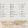 On the cover of Artistry in Fiber, Vol. 1 by Schiffer Publishing, Ltd., black names and numbers on white appear above a layer of light beige, textured fibers, evoking contemporary fiber art and delicate techniques at the bottom.