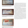 Three vintage Gretsch guitar labels, including one from the Gretsch 6120, appear at top left with serial numbers and model details. A column of text explores Gretsch history and explains why each is a coveted collectible. Published by Schiffer Publishing, Ltd.