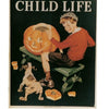 Halloween in America" by Schiffer Publishing, Ltd. features a nostalgic 1940 Child Life magazine cover with a boy carving a pumpkin as his dog watches, making it perfect for Halloween collectors and fans of vintage festive scenes.