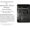 The tarot card “Recruitment” depicts two figures as a statue. The page gives interview and team selection tips, perfect for anyone assembling a paranormal crew with the Ghost Hunters' Tool Kit by Schiffer Publishing, Ltd.
