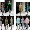 The SFP LookBook: Mercedes-Benz Fashion Week Spring 2014 Collections by Schiffer Publishing, Ltd. features a collage of models in vibrant green, blue, gray, and pink outfits—dresses, suits, and separates—strutting the white runway.