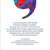 An illustrated comma above a gratitude quote from Thank Forward by Schiffer Publishing, Ltd., on a white background with blue and purple accents—ideal for sharing on gratitude cards.
