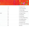 The "Thank Forward" table of contents by Schiffer Publishing, Ltd. features a red-orange background with colorful hearts and chapters on resilience, kindness, paying it forward, storytelling, mindful eating, and positivity.