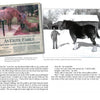 A magazine page showcases Rick West with a giant horse and goats, plus a photo by a barn. Text shares his sideshow tales, echoing classic Americana, as featured in “Pickled Punks and Girlie Shows” by Schiffer Publishing, Ltd.