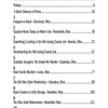 The table of contents in Ohio's Haunted Crimes by Schiffer Publishing, Ltd. lists chapters with page numbers, including Imogene in Black—Cincinnati, Ohio, Suzanne Never Sleeps at Rider’s Inn, and other chilling Ohio ghost stories from crime scenes and jails.