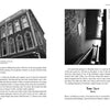 Two black-and-white photos from *Kentucky Haunts* by Schiffer Publishing, Ltd. show the historic “C.C. Cohen Restaurant” exterior and a sunlit, eerie stairwell—capturing the spirit of classic Kentucky ghost stories.