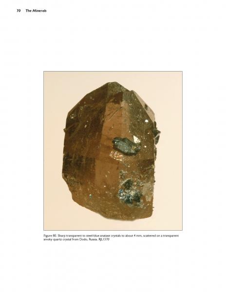 The Collector's Guide to the Three Phases of Titania by Schiffer Publishing: an essential reference for mineral collectors fascinated by rare titanium dioxide minerals like anatase with smoky quartz.