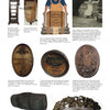 Discover "Wine Antiques and Collectibles" by Schiffer Publishing, Ltd., featuring a collage of coopering tools, barrels, engraved barrel heads, carved items, and vintage photos from the Carrol Archives.