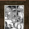 An old-fashioned woodcut shows people making wine in a rustic cellar with barrels and a press, evoking European cuisine. Above, a quote on wine and the title “Medieval Cooking in Today's Kitchen” by Schiffer Publishing, Ltd. are displayed.