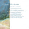 A page from Rupert's Tales by Schiffer Publishing, Ltd. features a snowy forest illustration and the poem "Rupert’s Imbolc Invitation," where Rupert the rabbit contemplates the coming Wheel of the Year celebration.