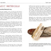 In "Scrimshaw in Theory and Practice" by Schiffer Publishing, Ltd., two pages cover fossilized mammoth ivory, with a photo of a cut piece and text about its sources, features, and use in scrimshaw engraving.