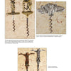 Schiffer Publishing, Ltd.'s Figural Corkscrews display four ornate metal designs, each featuring an animal—bear, fox, stag, and boar—with decorative handles creatively crafted above the spiral shafts.