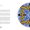 In Nature Mandalas Wonders of the Garden by Schiffer Publishing, Ltd., a spread titled "Cicada Killer" pairs text with a striking mandala of six yellow-and-black wasps—an artistic tribute to insect diversity in the garden.
