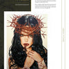 Lowbrow Tarot by Schiffer Publishing, Ltd. features art inspired by the Lowbrow Art Movement, including intense depictions such as a woman with long black hair, a crown of thorns, and a bandaged hand, reflecting an evocative, edgy style.