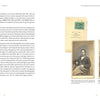 An open spread from Women in the Dark by Schiffer Publishing, Ltd. features text on the left and three 19th-century portraits on the right—two seated women (one holding a baby) and a girl by a chair, reflecting American photographic history.