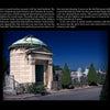 The Ghosts in the Cemetery II by Schiffer Publishing, Ltd. features an ornate stone mausoleum with columns at night, gravestones, trees, and a metal fence, with text displayed on the left side of the cemetery scene.