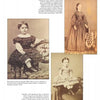 Victorian Fashions for Women and Children by Schiffer Publishing, Ltd. features sepia photos of a boy in a plaid dress, a woman in Victorian attire with a shawl, and a girl in stripes, plus text on 1860-1864 fashion.