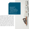 Your Personal Hang-ups" by Schiffer Publishing, Ltd. is a wall-mounted mixed-media sculpture resembling a fragmented sailboat with white rectangular sails, wood, and metal, echoing a deconstructed coat rack and featuring text on the artist's process.
