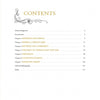 The table of contents in Tiffany By Design by Schiffer Publishing, Ltd. features decorative flourishes and lists chapters such as Materials and Design, Making a Tiffany Lamp, Patterns and Complexity, each with page numbers.