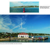 A red buoy floats by the shore as a white Coast Guard Station with a red roof stands by the dock—an iconic coastal view featured in *Harbors of Cape Cod & the Islands* from Schiffer Publishing, Ltd.