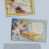 Two vintage Valentine postcards from "Holidays and Other Weird Events" by Schiffer Publishing, Ltd. feature cherubs—one with a heart, flowers, and arrows; the other with a “To my Valentine” matchbox—plus text on holiday history and Cupid.