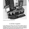 Paranormal Unwrapped by Schiffer Publishing, Ltd. is a black case with foam compartments containing ghost hunting tools—EMF meter, flashlight, digital recorder, thermometer, and manuals—perfect for paranormal investigators and neatly organized for use.