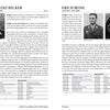 Two pages from Schiffer Publishing’s "Knight's Cross Holders of the Fallschirmjäger" showcase profiles of Karl-Heinz Becker and Erich Beine, with uniformed portraits, bios, data tables, and award details from World War II.