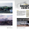 A book spread from "The MiG-21" by Schiffer Publishing, Ltd. features color and B&W photos of MiG-21s on airfields (left), and a chapter title, specs list, plus a tarmac photo of this iconic jet fighter (right).