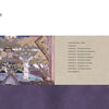 The table of contents for Enchanted Worlds by Schiffer Publishing, Ltd. features white columns and Amy Zerner-inspired fantasy art, with chapter titles and page numbers at right and a winged, horned figure in the bottom right corner.