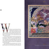 The Enchanted Worlds book from Schiffer Publishing, Ltd. features a two-page spread: the left has an Introduction with a decorative W, while the right displays a vibrant Amy Zerner-style illustration of a peacock, flowers, trees, and a fantasy castle.