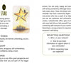 The Shadowland Lenormand by Schiffer Publishing, Ltd. features an illustrated tarot card with a smiling star above a cityscape, symbolizing connection, community, and reflection in cartomancy and shadow work.