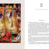 An illustrated page from Enchanting Creativity by Schiffer Publishing, Ltd. depicts a fairy tale scene with a dragon, witch, rose under glass, and glass slipper by a scroll. Text on the right starts “Once upon a time” under a silver slipper illustration.