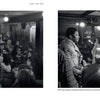 Two black-and-white photos in "B.B. King: From Indianola to Icon" by Schiffer Publishing, Ltd. capture a guitarist channeling B.B. King on stage and a saxophonist playing as fans dance and clap in a lively club.
