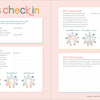 The Illustrated Enneagram by Schiffer Publishing, Ltd. is a pastel journal for self-development, featuring spaces for quiz results, type and stance summaries, an overview, diagrams, and lined notes on both pages.