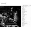 A black-and-white photo of people at an audio mixing console in a Chicago studio captures the vibe of Fleetwood Mac in Chicago, a book by Schiffer Publishing, Ltd., with its contents listed on the right.
