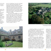 In Trappist Beer Travels, Second Edition by Schiffer Publishing, Ltd., a two-page spread on Mount Saint Bernard Abbey showcases text and two aerial photos: one of the abbey in green fields and one of its stone courtyard.