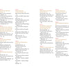 An image shows the two-page table of contents from "Norway's Knitted Heritage" by Schiffer Publishing, Ltd., with red and black chapter titles and page numbers, multi-column layout, white background, and Nordic knitting pattern highlights.